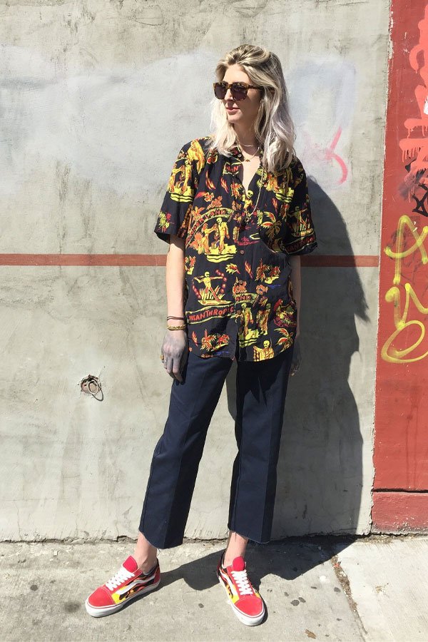 camisa estampada masculina manga curta