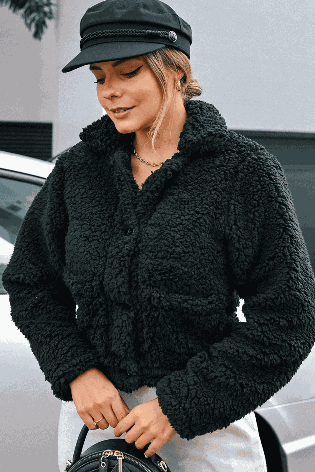 casaco teddy feminino