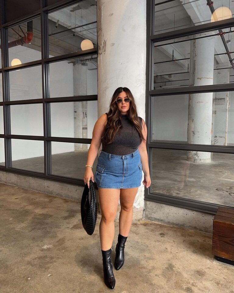 looks com saia preta