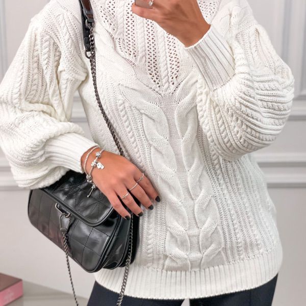 como usar tricot branco no inverno
