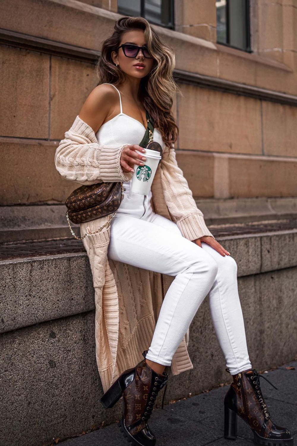 tricot branco cropped