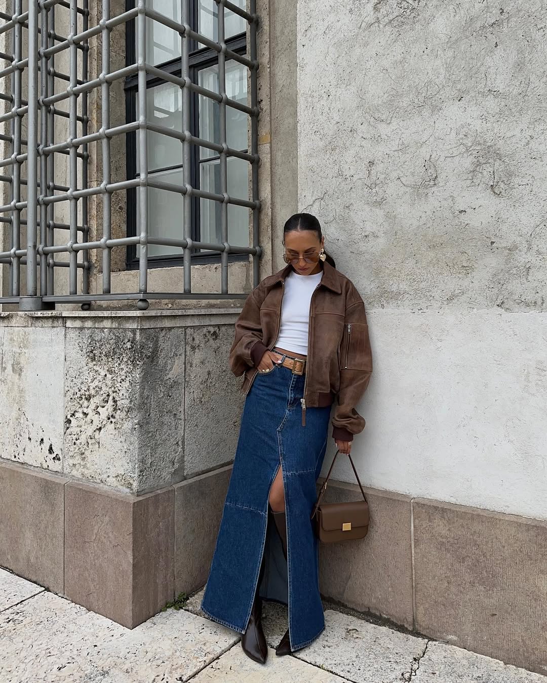 looks inverno saia jeans
