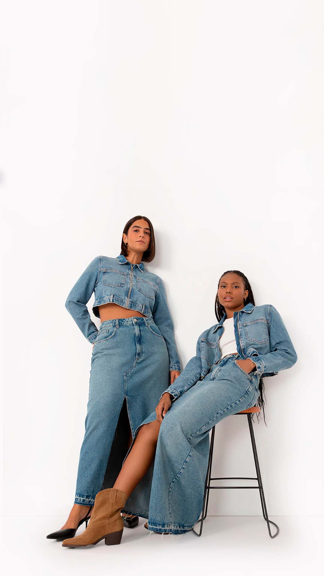 looks inverno saia jeans