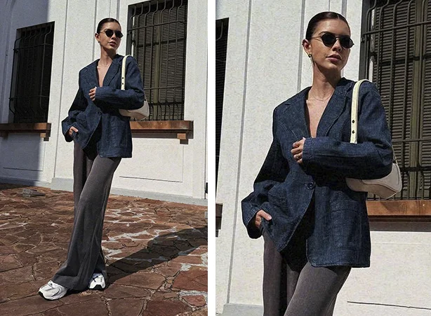 como usar calça jeans no trabalho elegante