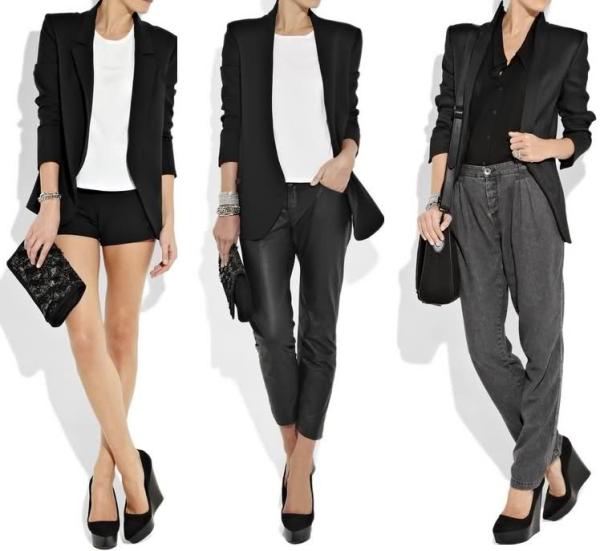 look esporte fino com calça jeans preta