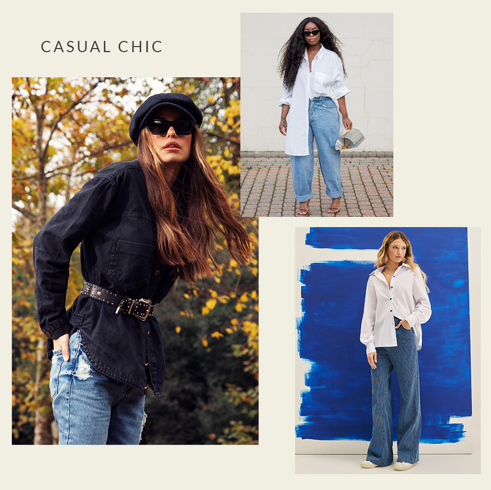 combinações formais com jeans
