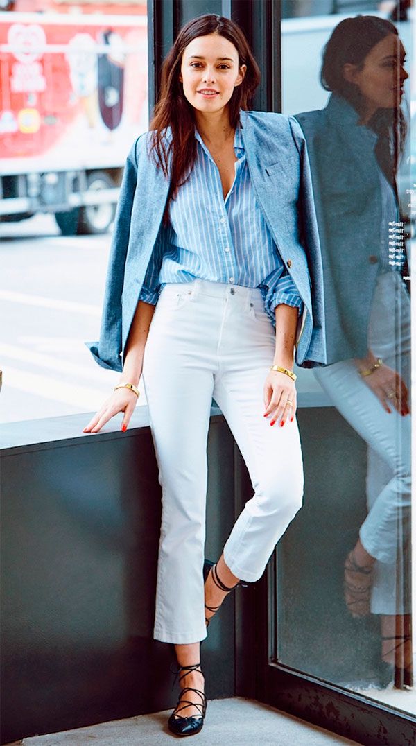 moda corporativa com jeans