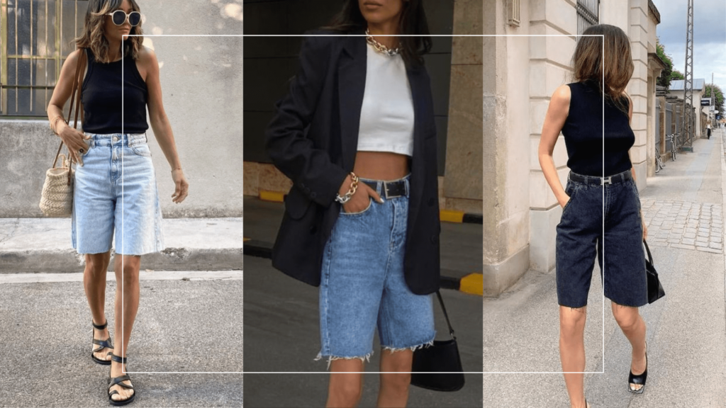 estilo streetwear com bermuda