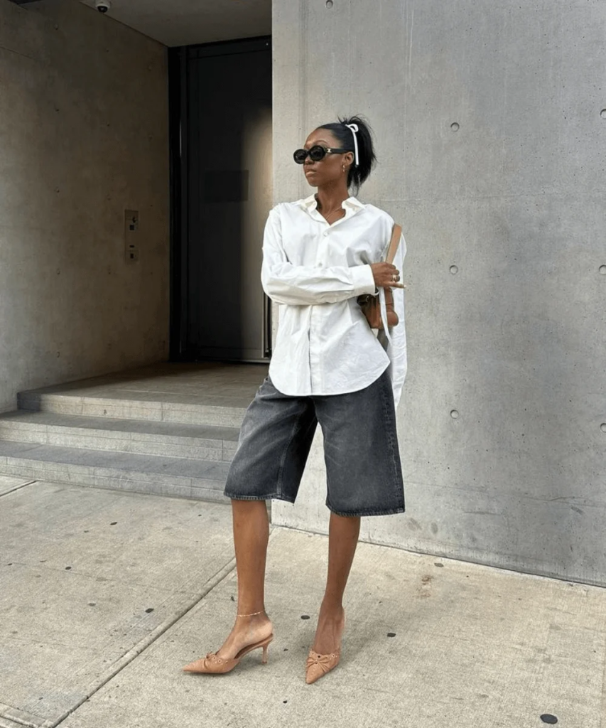looks masculinos com bermuda jeans