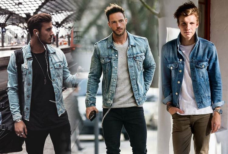 combinações jaqueta jeans homem