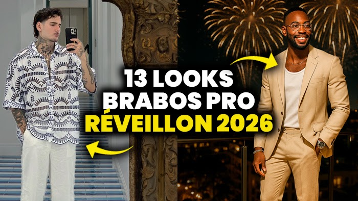 look réveillon homem