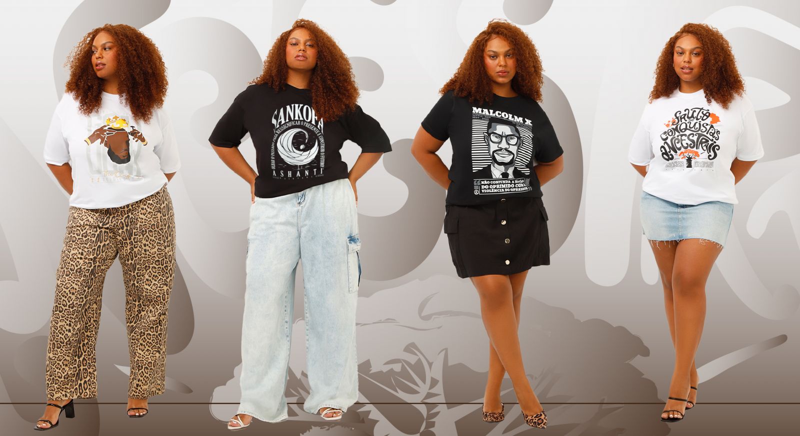 equilíbrio de volumes na moda