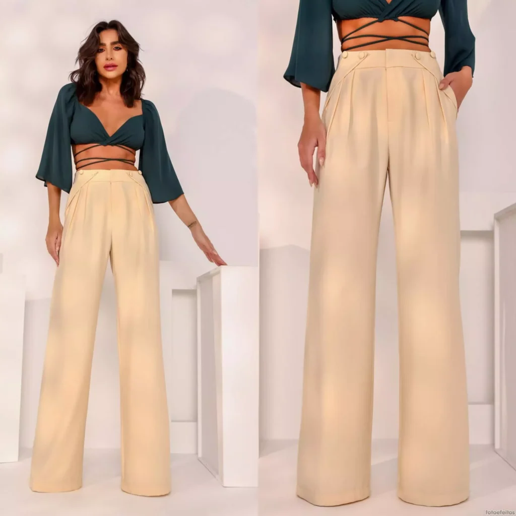 pantalona bege chique
