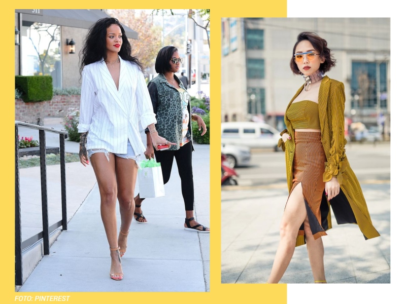 combinações de texturas em looks