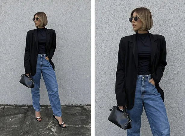 look social feminino com blazer
