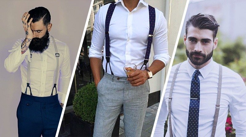 suspensório masculino casual