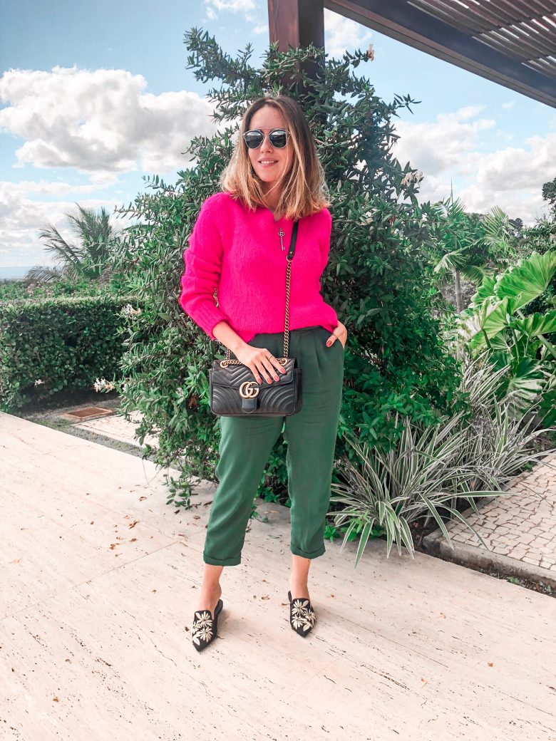 moda primavera verão verde rosa