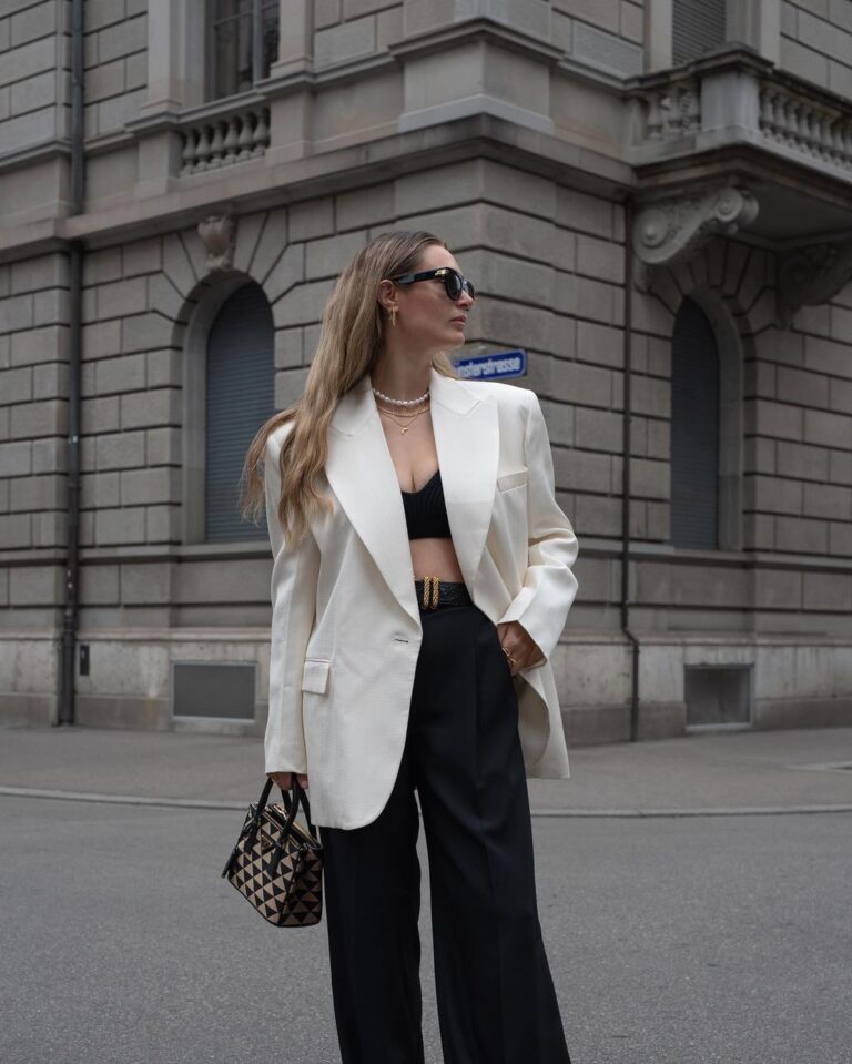 como usar blazer branco