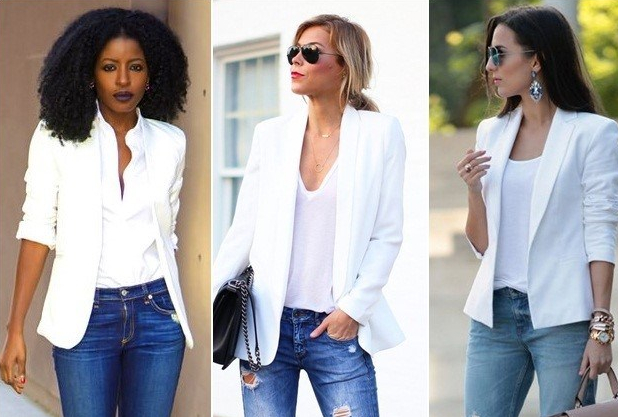 como usar blazer branco