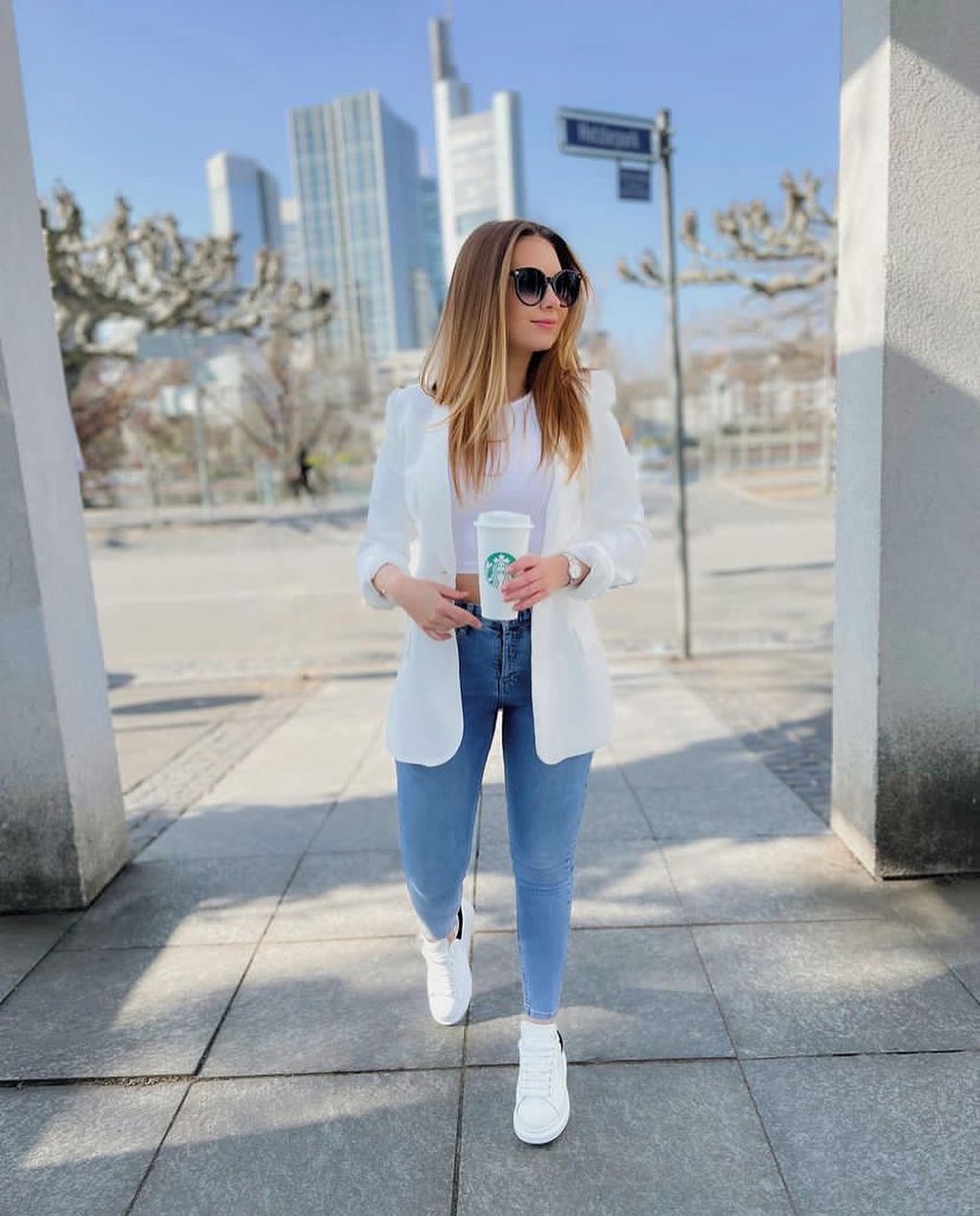 blazer branco verão