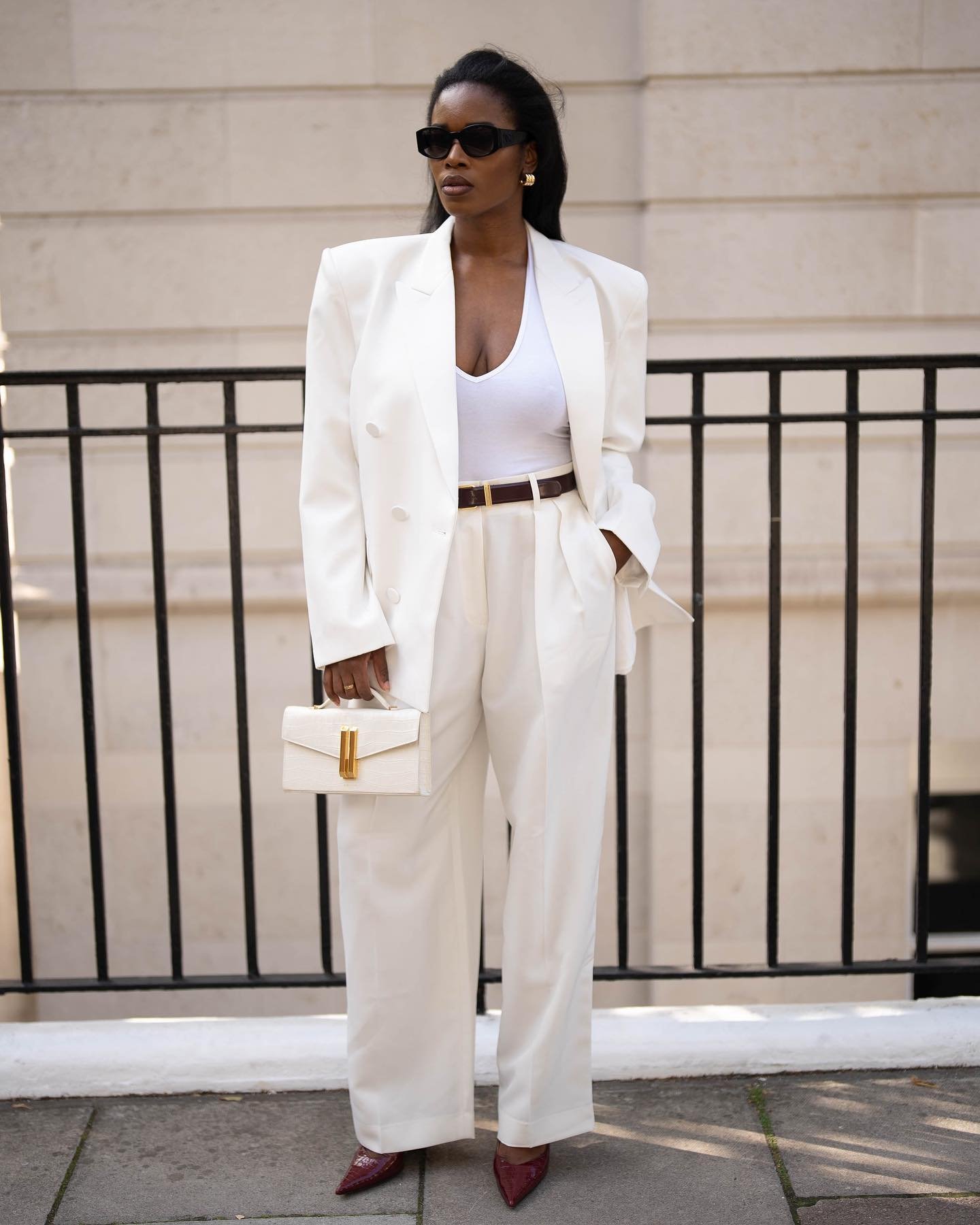 blazer branco trabalho