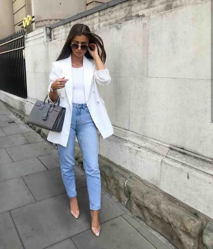 blazer branco verão