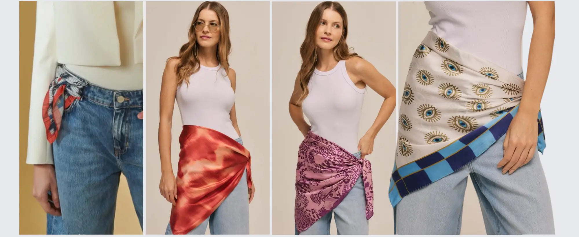 truques de styling com lenço