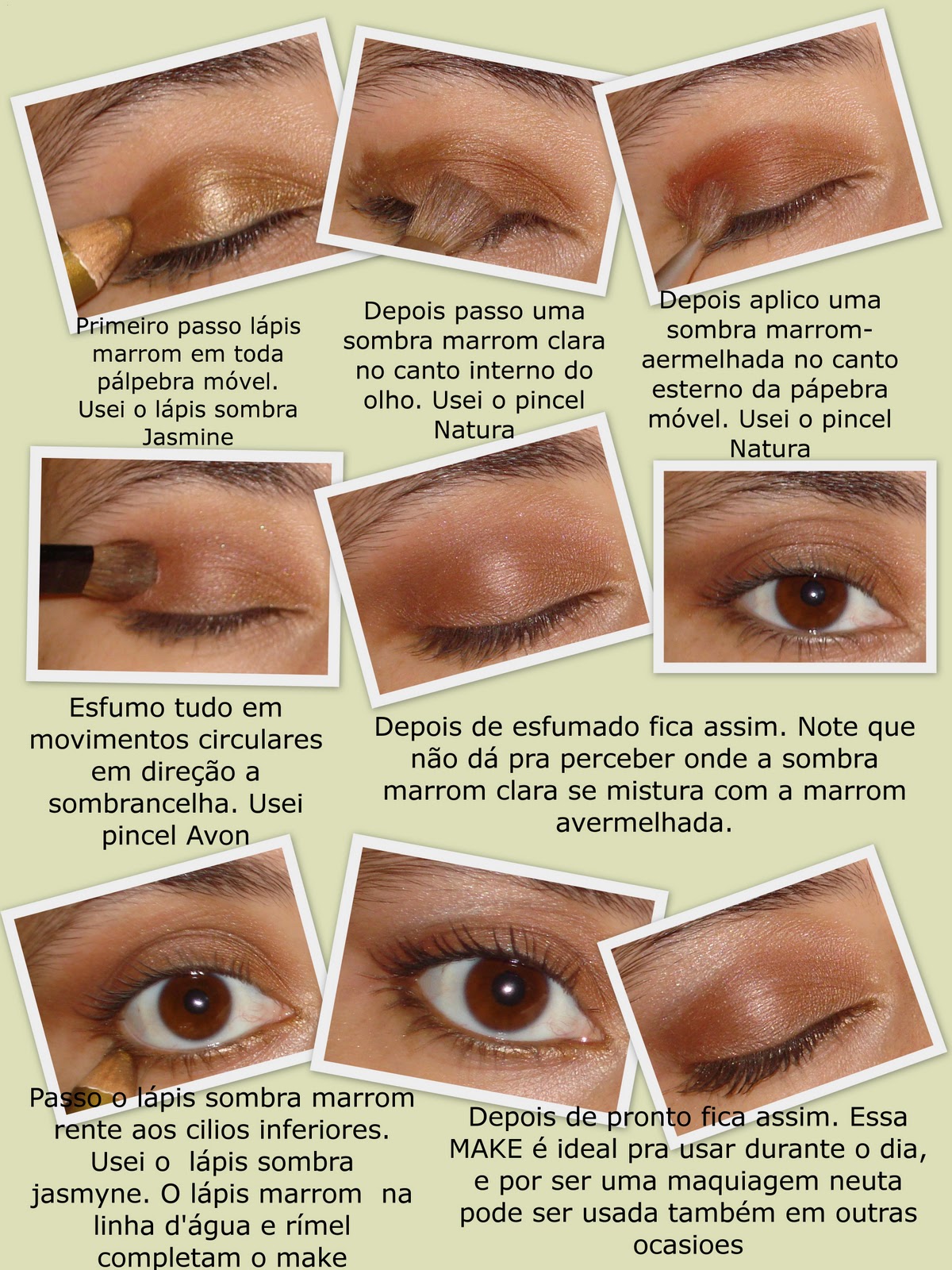 maquiagem marrom esfumada