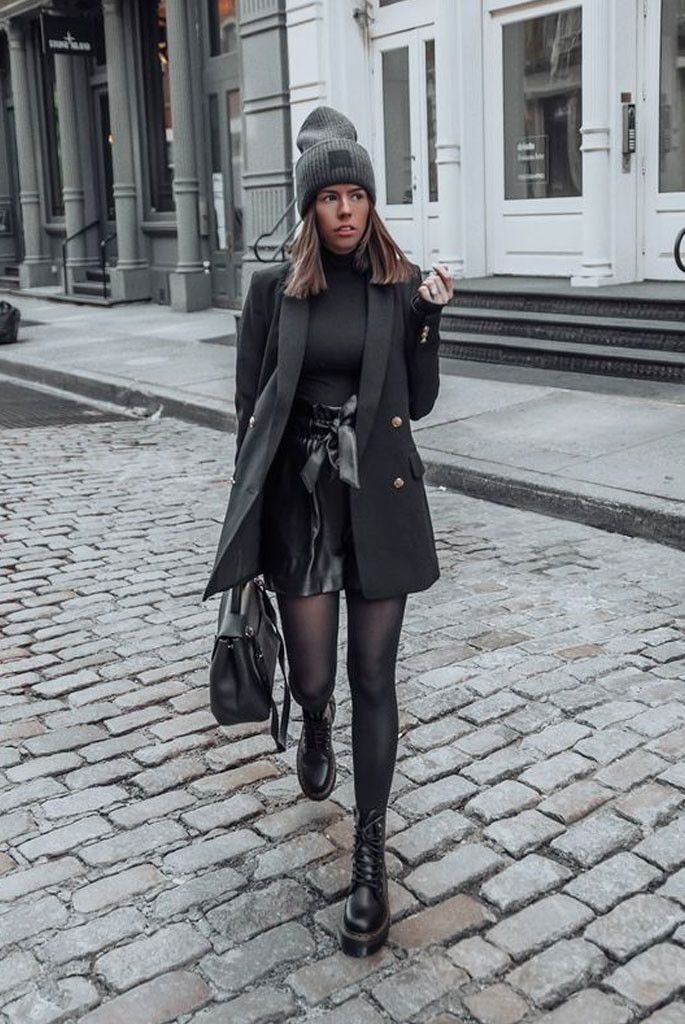 looks com meia calça cinza