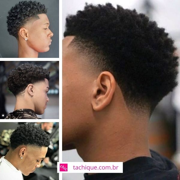 corte undercut cacheado masculino