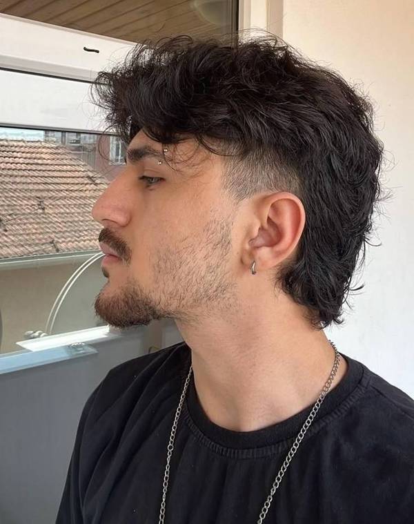 High fade mullet