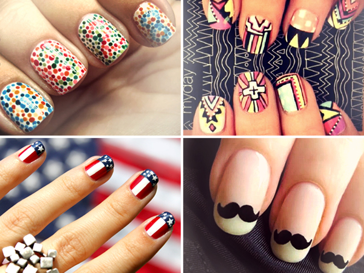 nail art francesa