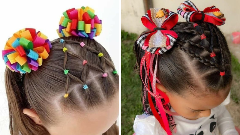 penteado coque festa junina cacheado