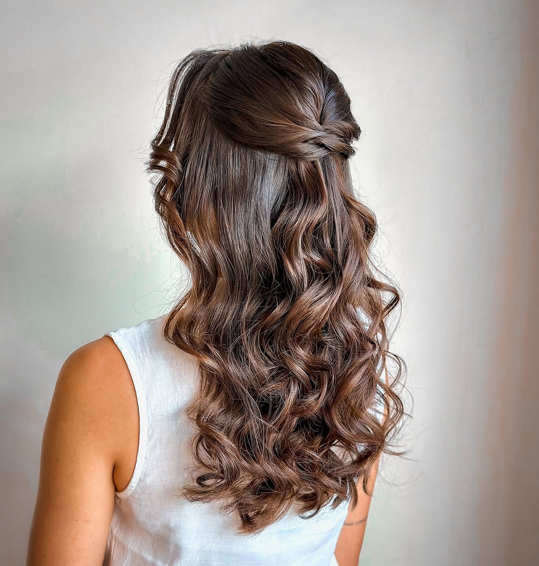penteados para casamento à noite