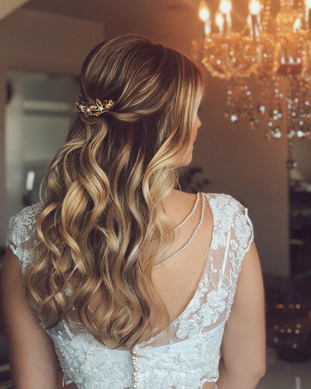 penteados para casamento à noite