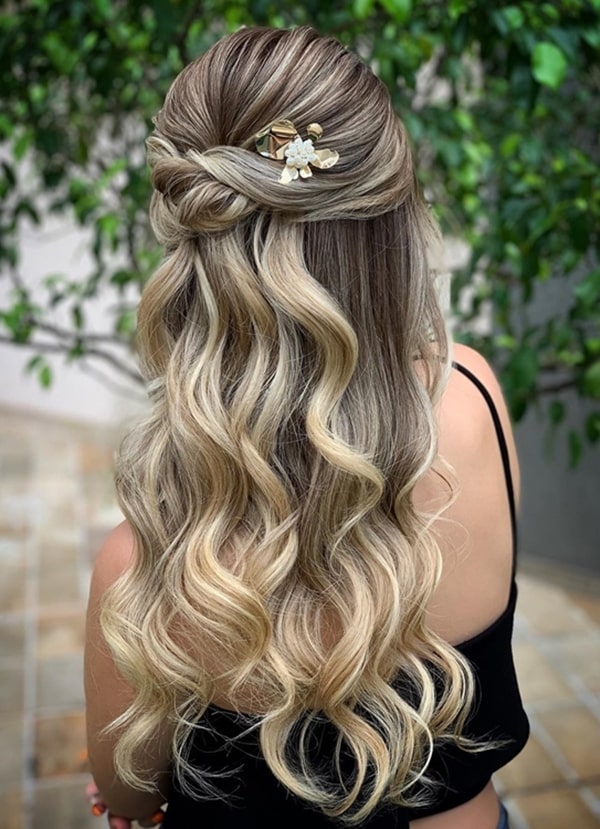 penteados com cabelo solto