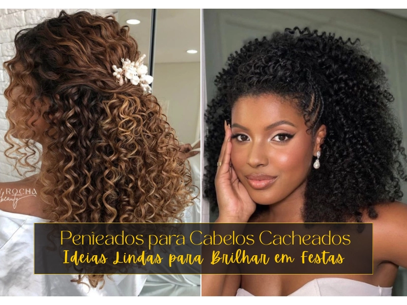 penteados fáceis cabelo cacheado