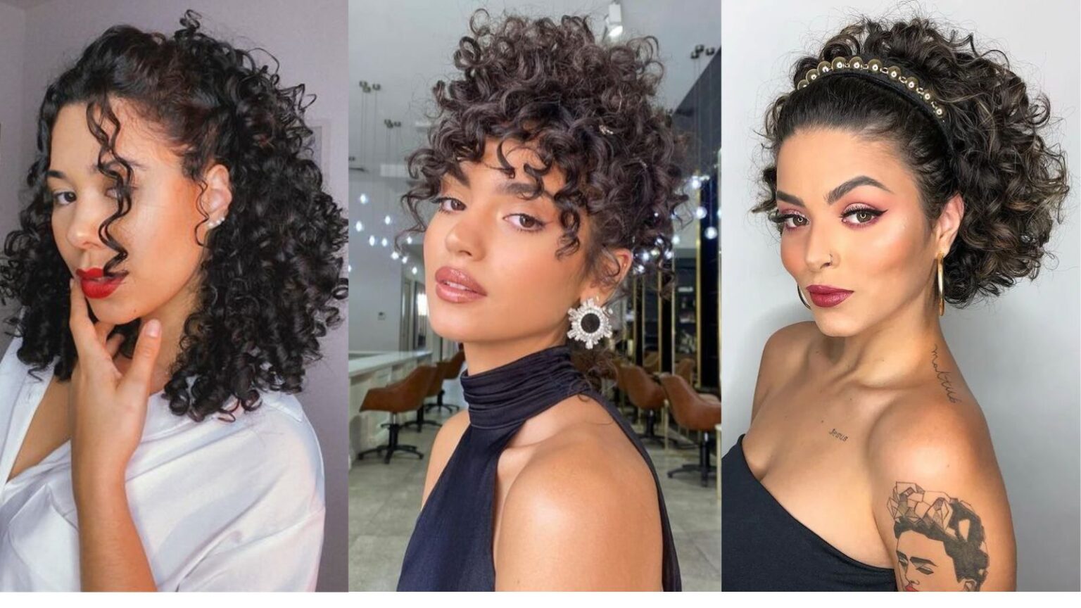 penteados para festa cabelo cacheado