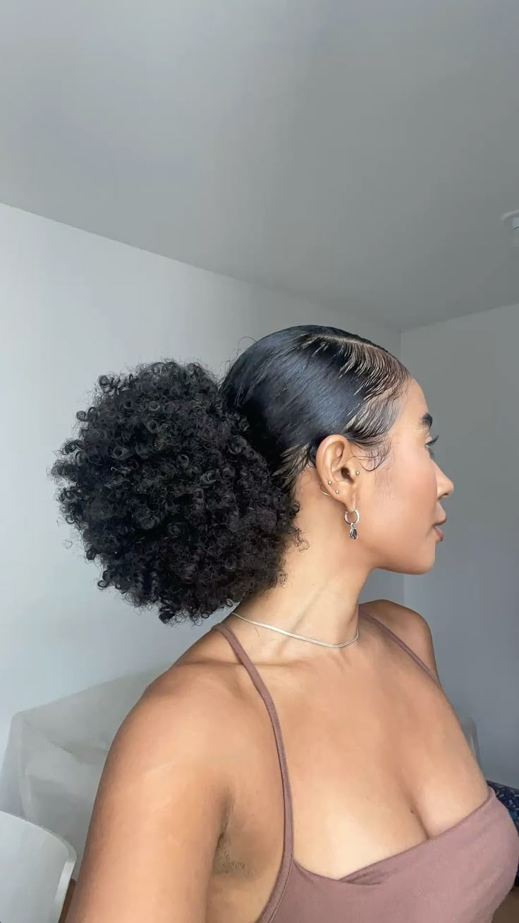 penteados com trança cabelo cacheado