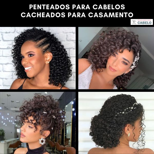 penteados para casamento cabelo cacheado madrinha