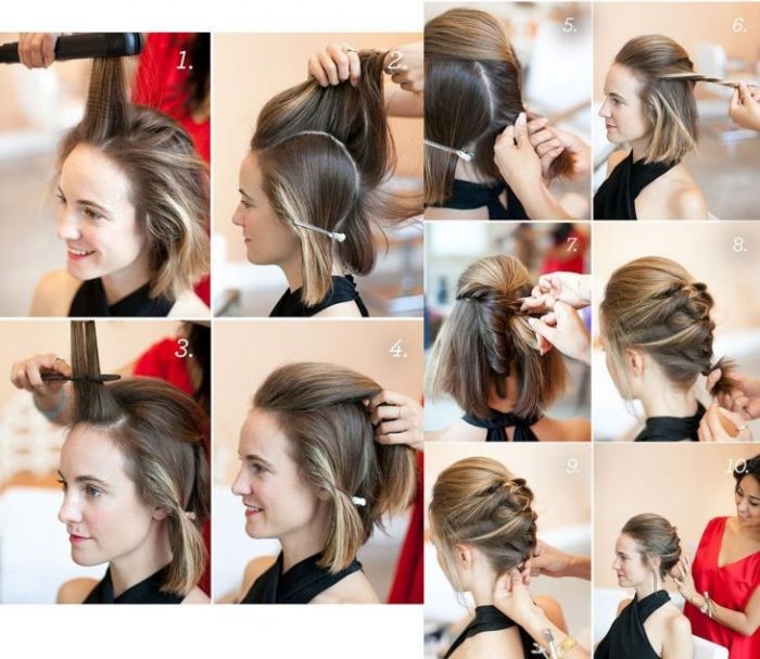 penteados para cabelo médio cacheado