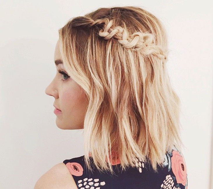 penteados para cabelo médio para festa