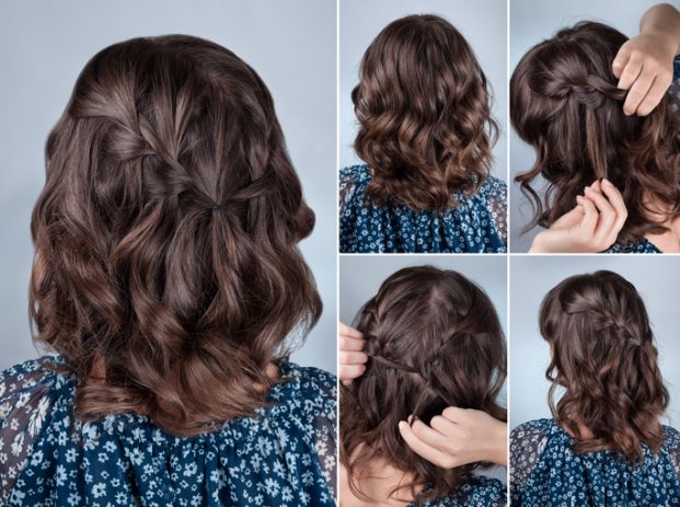 penteados para cabelo médio liso