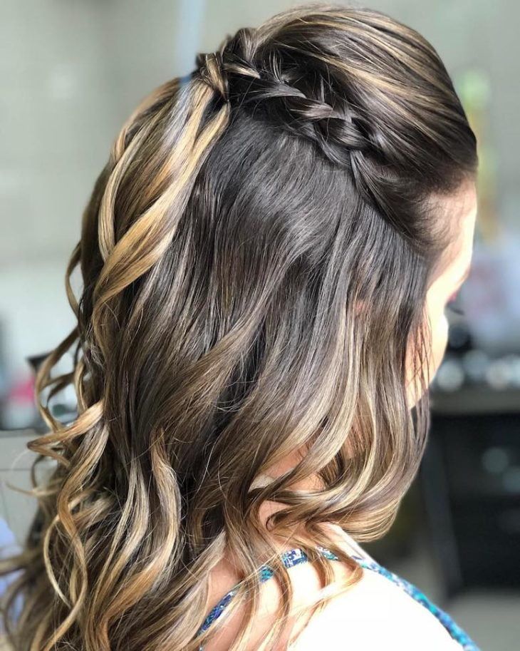 penteados para cabelo médio preso