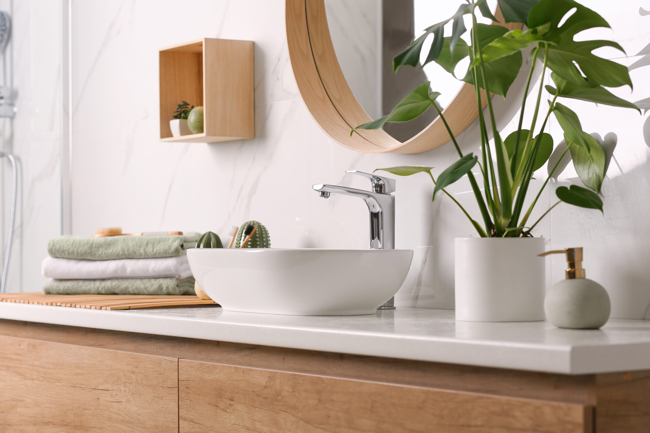 plantas para lavabo pequeno