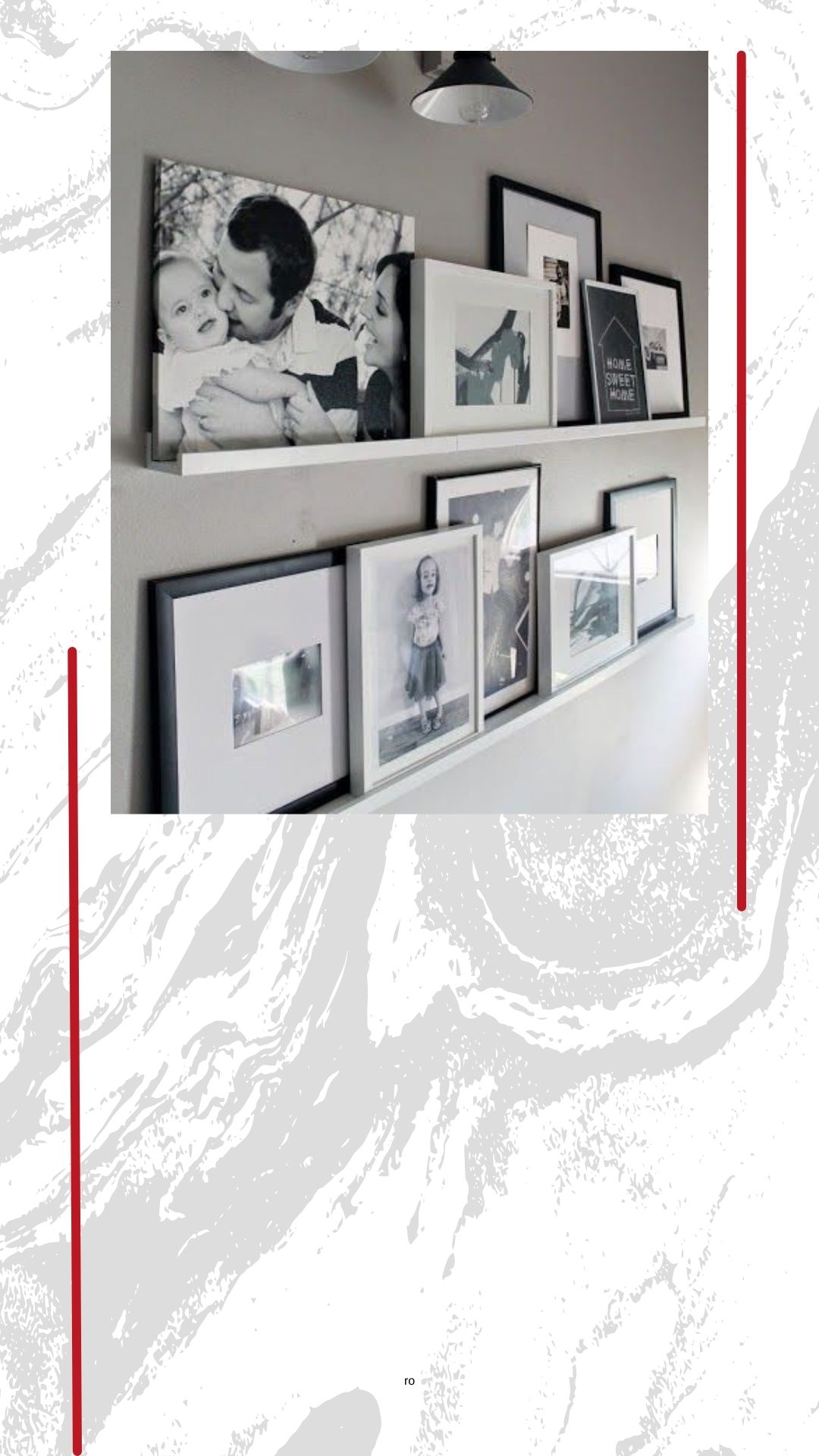como decorar corredor com quadros