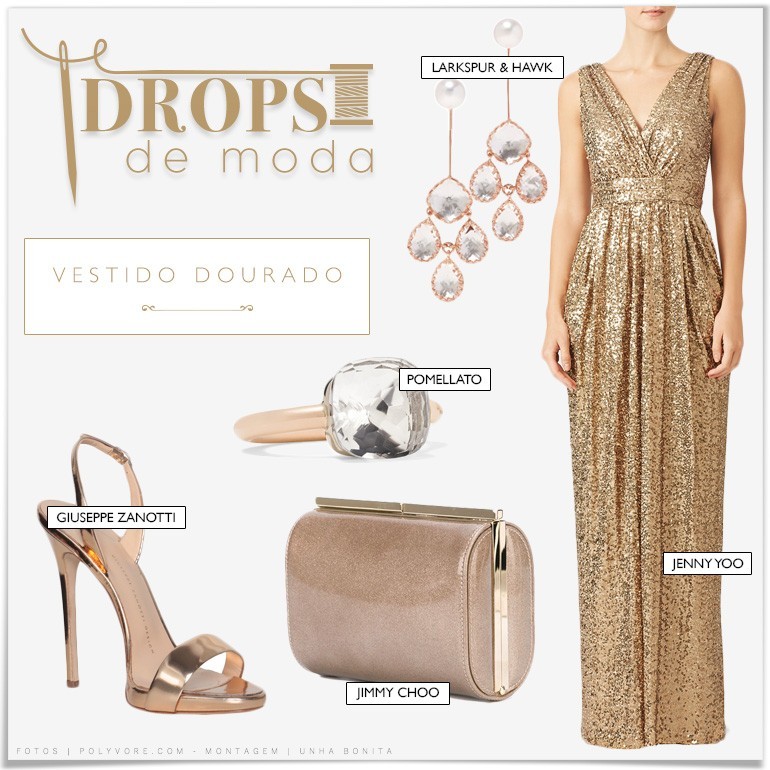dourado e azul marinho