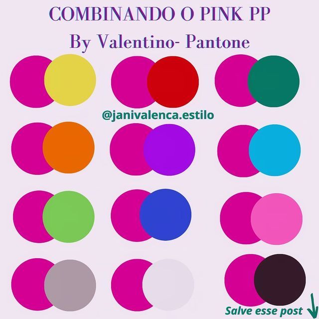 cores que combinam com pink