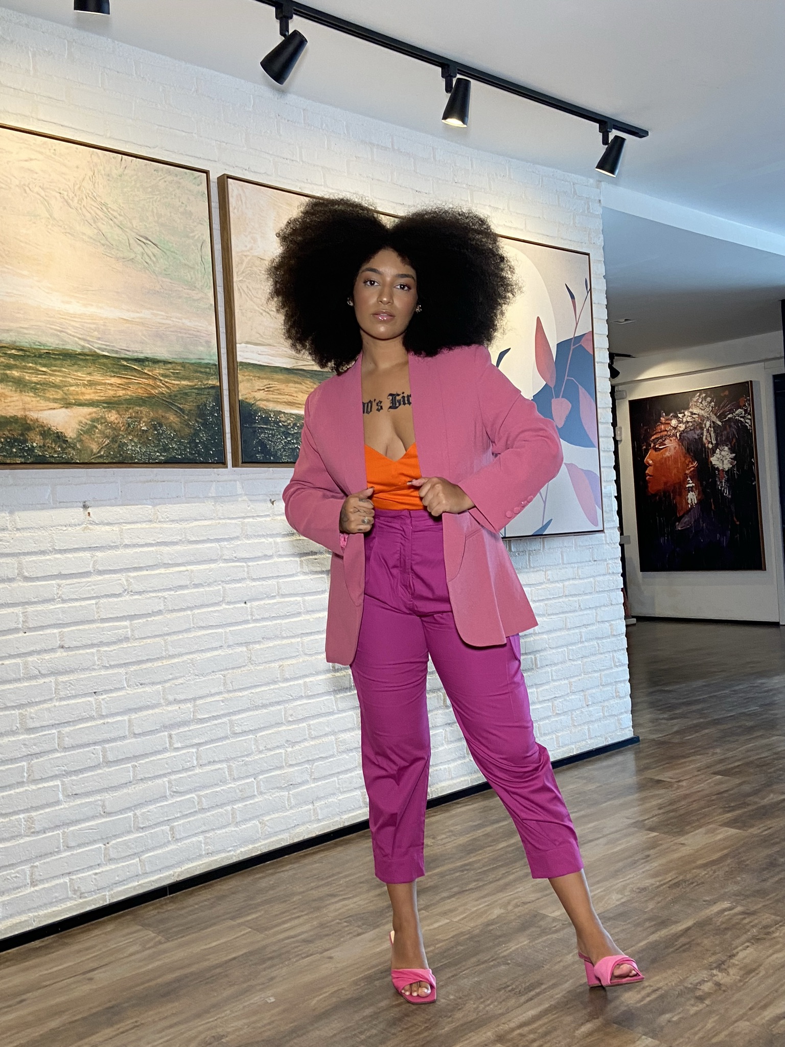 cores que combinam com pink