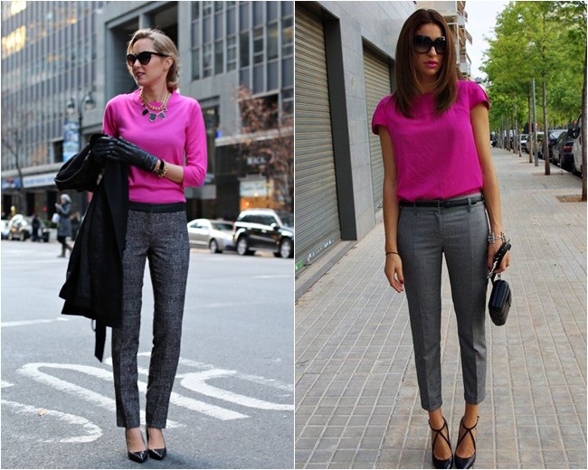 peças cinzas looks